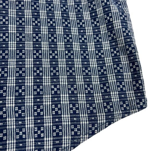 Tommy Hilfiger Blue Plaid 100% Cotton Short Sleeve Casual Button Shirt Men’s XL - Picture 6 of 9